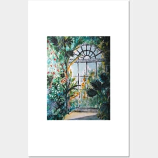 Greenhouse watercolor Posters and Art